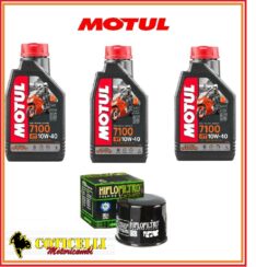 KIT TAGLIANDO MOTUL 7100 10W40 FILTRO ARIA CANDELA OLIO Honda SH